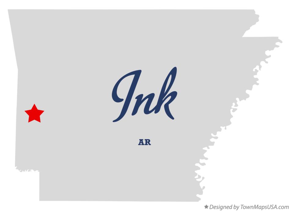 Map of Ink Arkansas AR