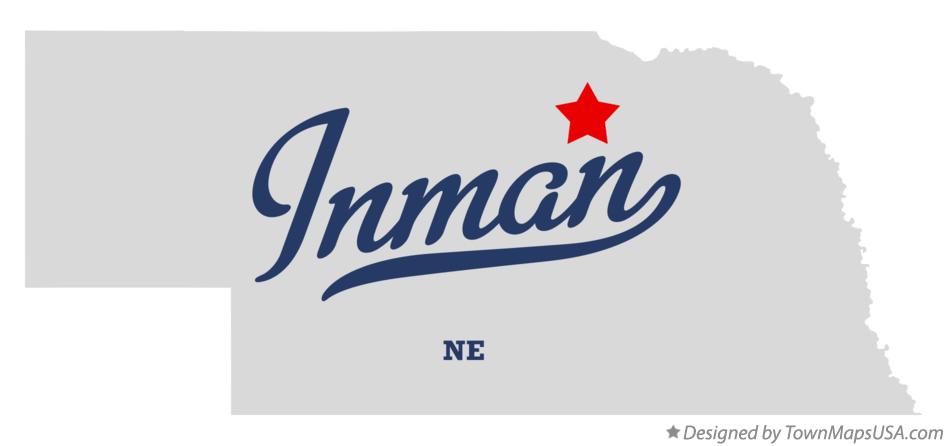 Map of Inman Nebraska NE