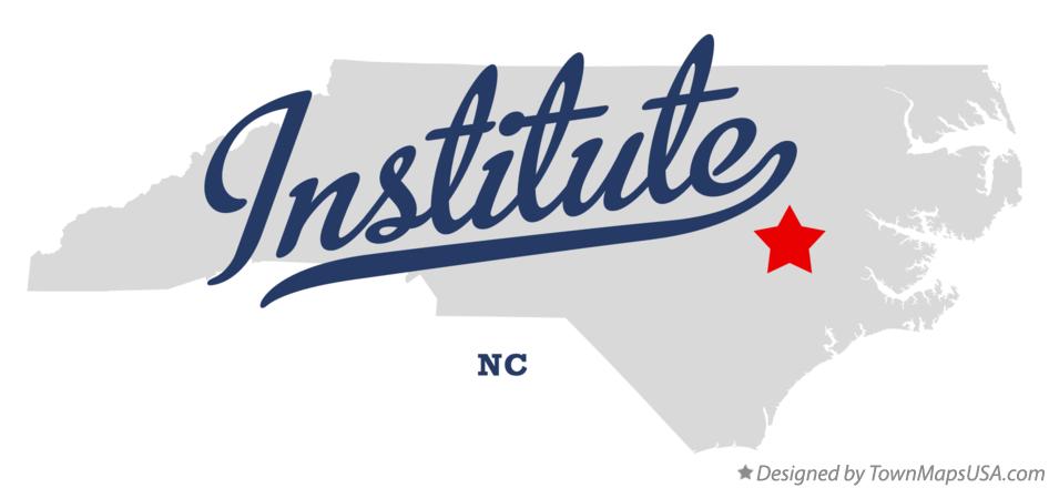 Map of Institute North Carolina NC
