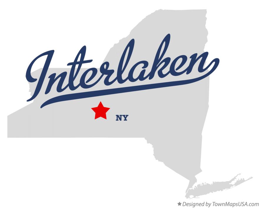 Map of Interlaken New York NY