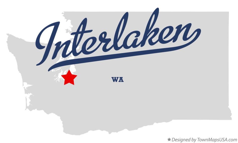 Map of Interlaken Washington WA