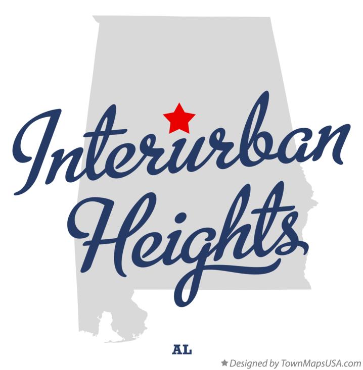 Map of Interurban Heights Alabama AL