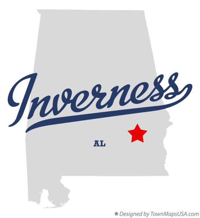 Map of Inverness Alabama AL