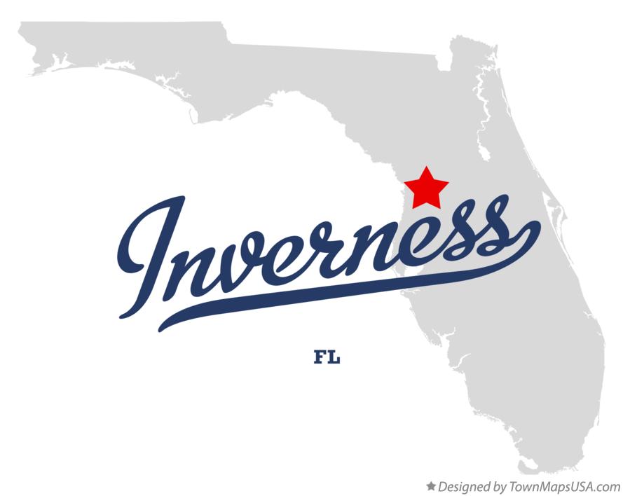 Map of Inverness Florida FL