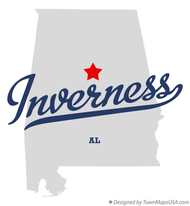 Map of Inverness Alabama AL