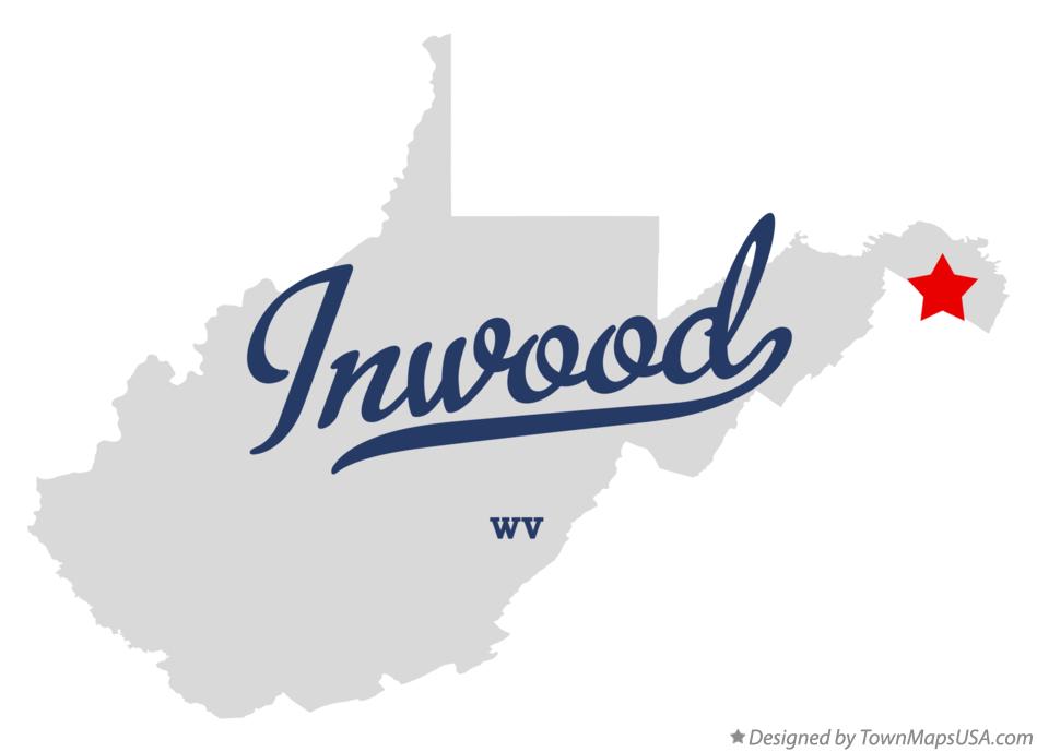 Map of Inwood West Virginia WV