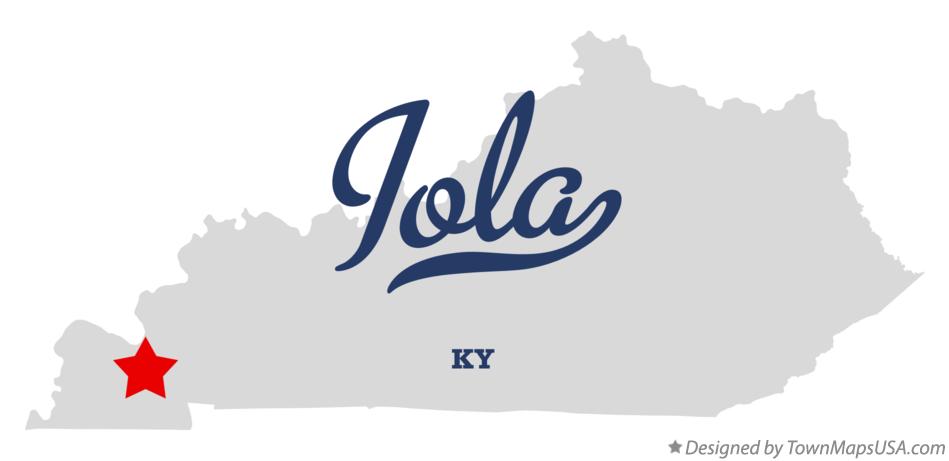 Map of Iola Kentucky KY