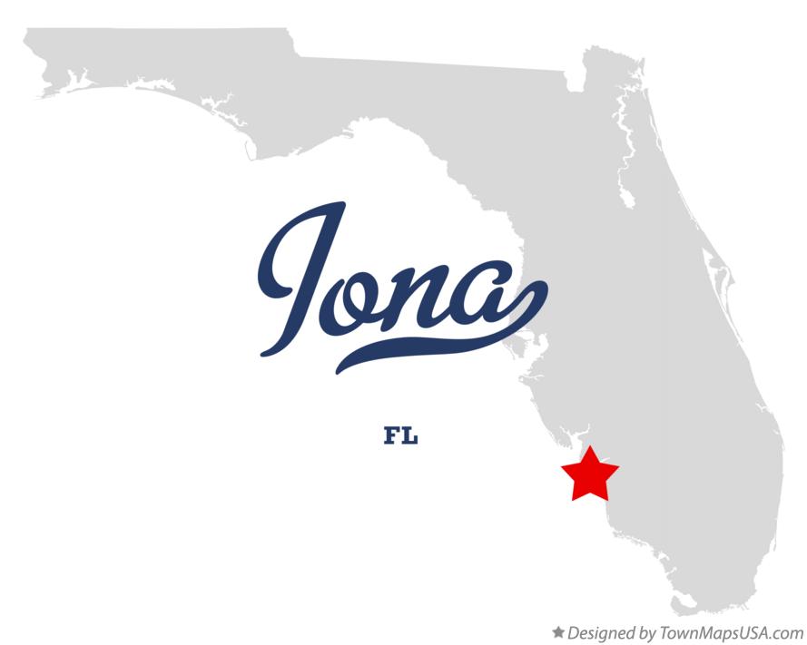 Map of Iona Florida FL