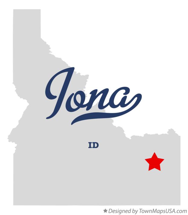 Map of Iona Idaho ID