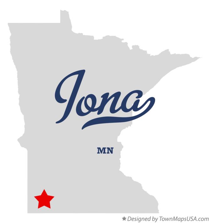 Map of Iona Minnesota MN