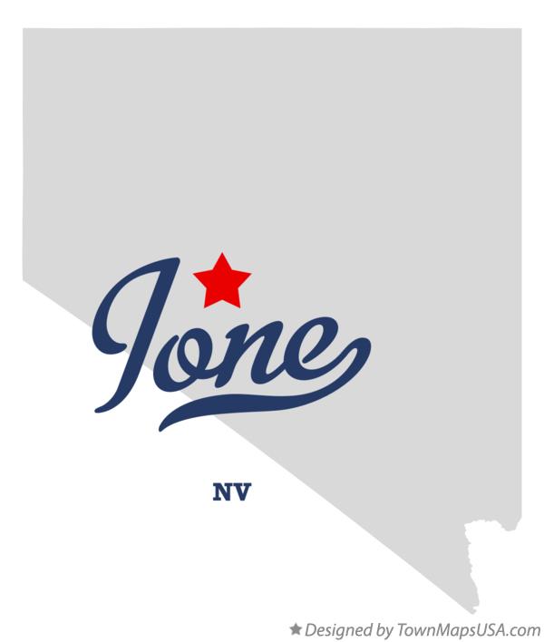 Map of Ione Nevada NV