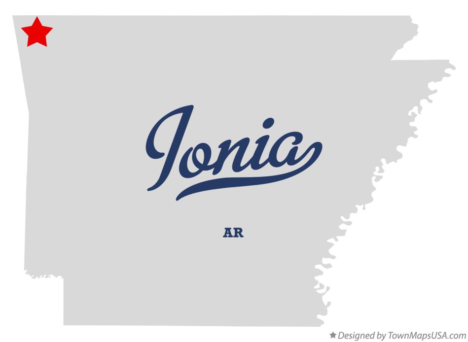 Map of Ionia Arkansas AR