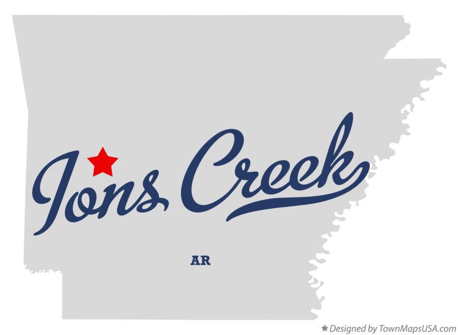 Map of Ions Creek Arkansas AR