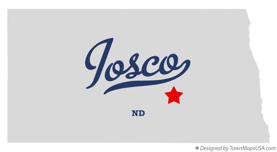 Map of Iosco North Dakota ND