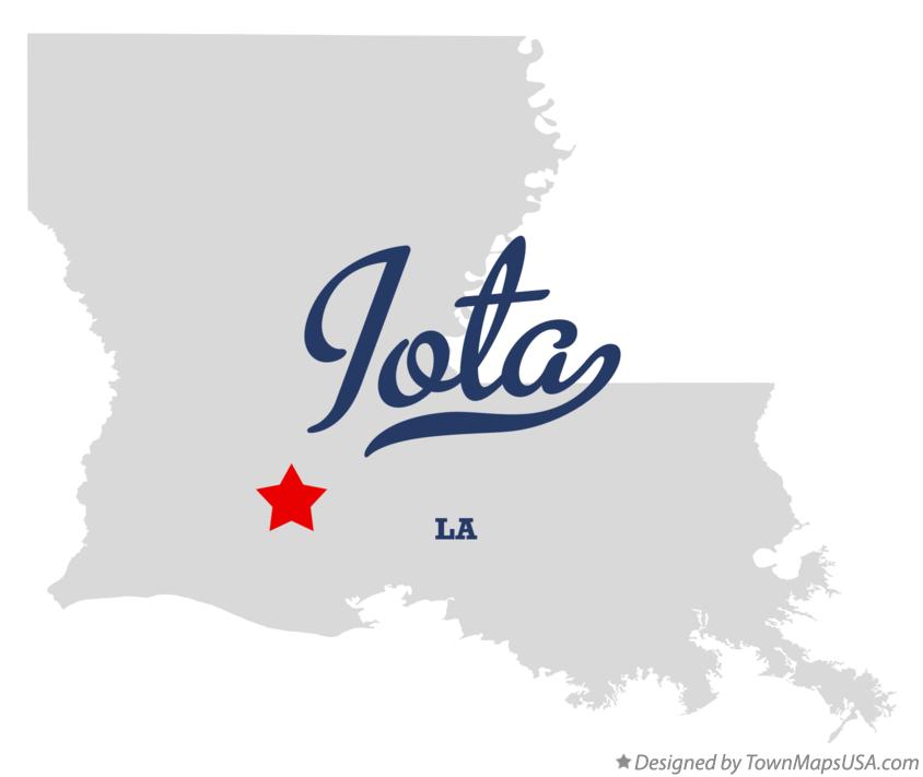 Map of Iota Louisiana LA
