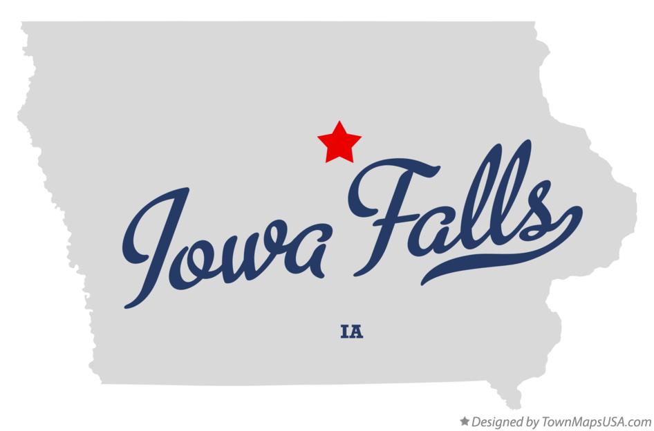 Map of Iowa Falls Iowa IA