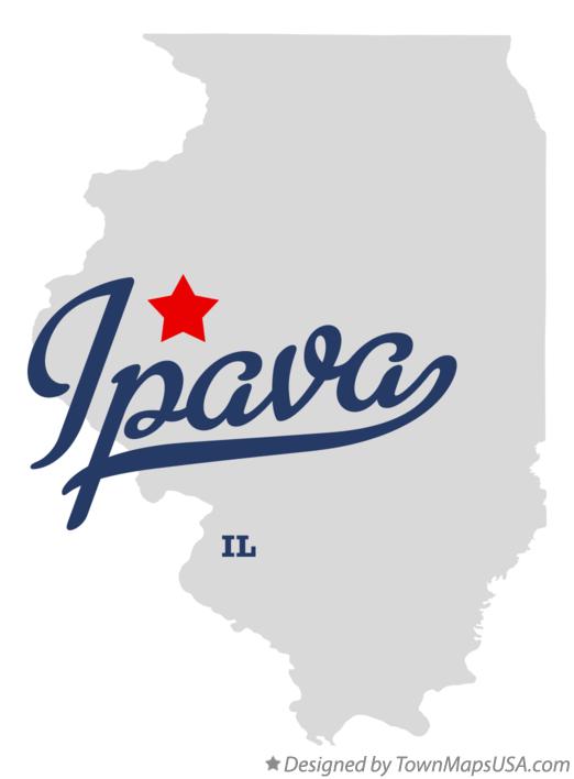 Map of Ipava Illinois IL
