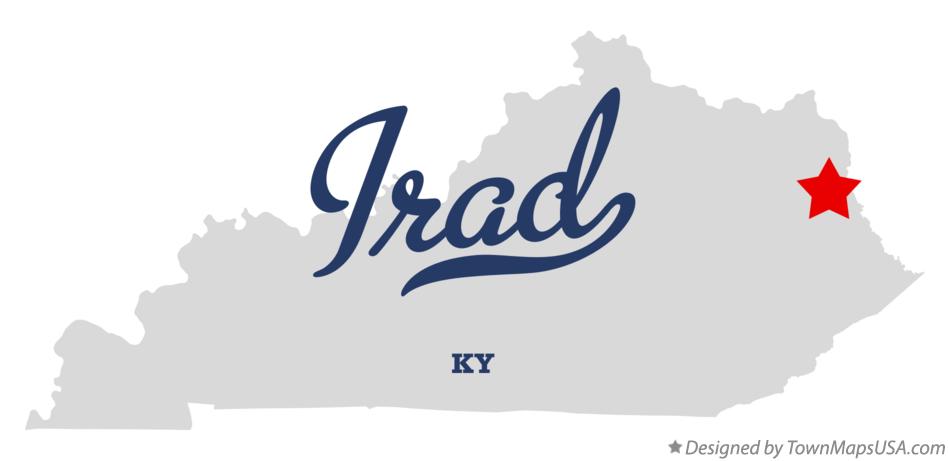 Map of Irad Kentucky KY