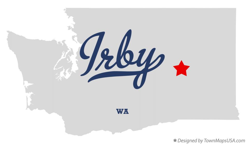 Map of Irby Washington WA