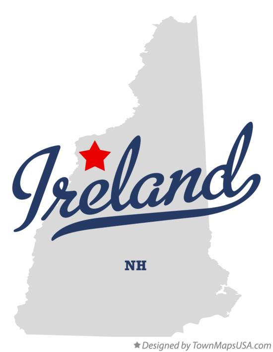 Map of Ireland New Hampshire NH