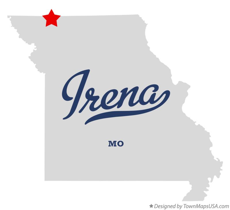 Map of Irena Missouri MO