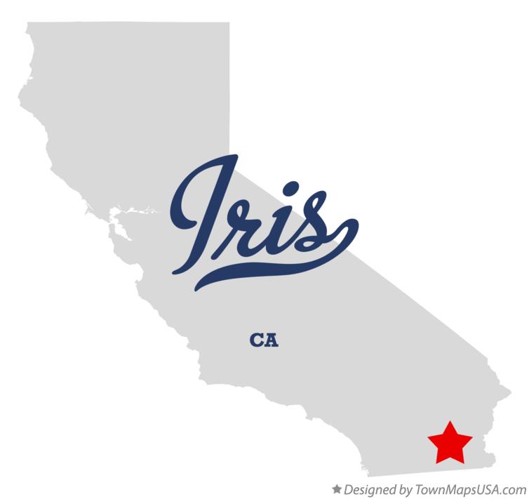 Map of Iris California CA