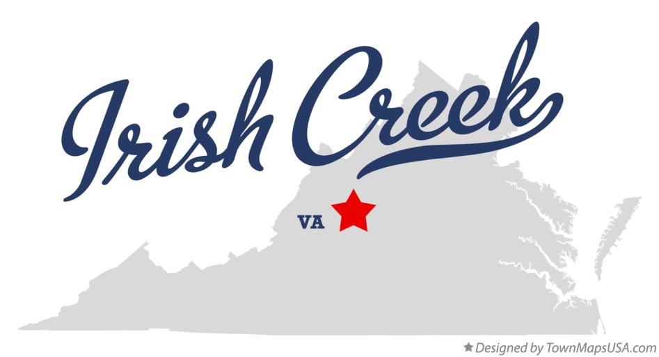 Map of Irish Creek Virginia VA
