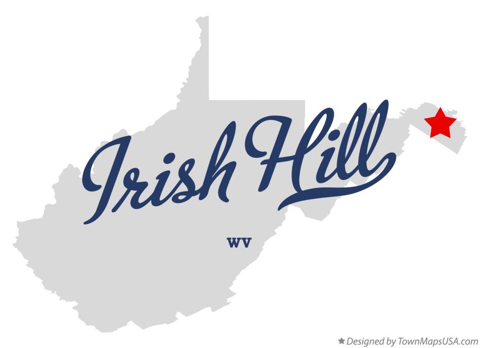Map of Irish Hill West Virginia WV