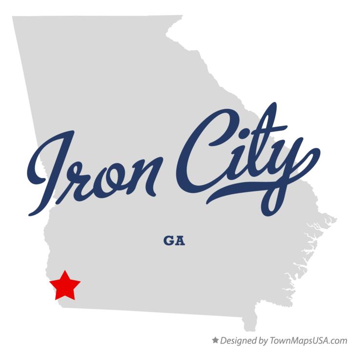 Map of Iron City Georgia GA