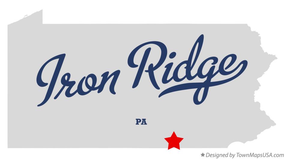 Map of Iron Ridge Pennsylvania PA