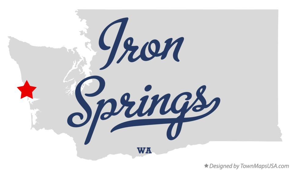 Map of Iron Springs Washington WA