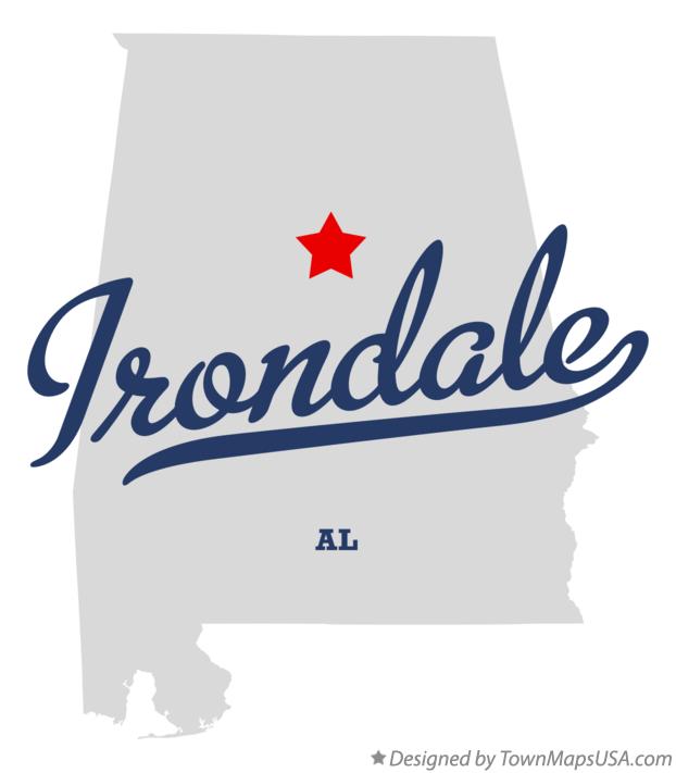 Map of Irondale Alabama AL
