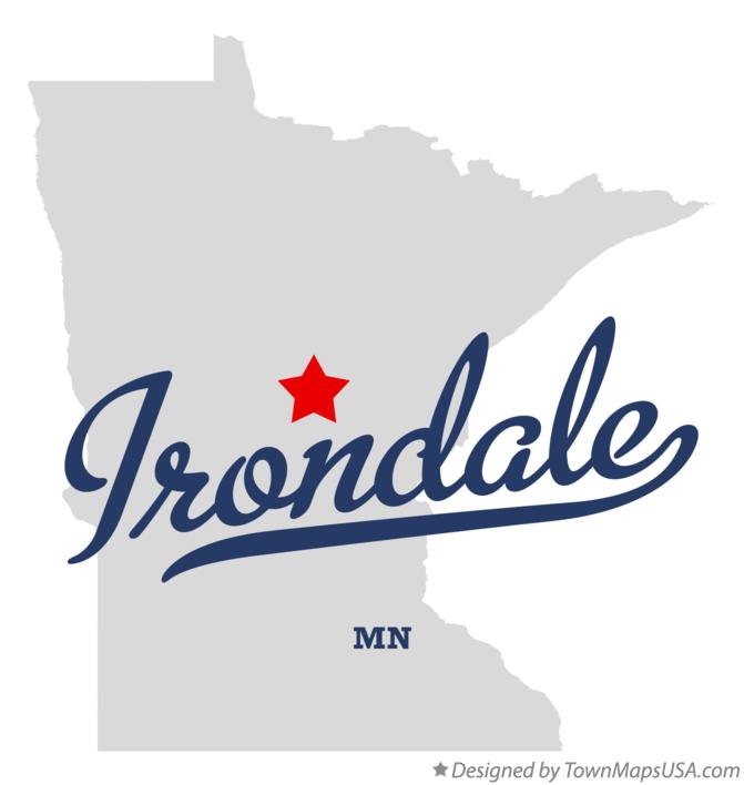 Map of Irondale Minnesota MN