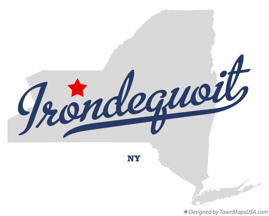 Map of Irondequoit New York NY
