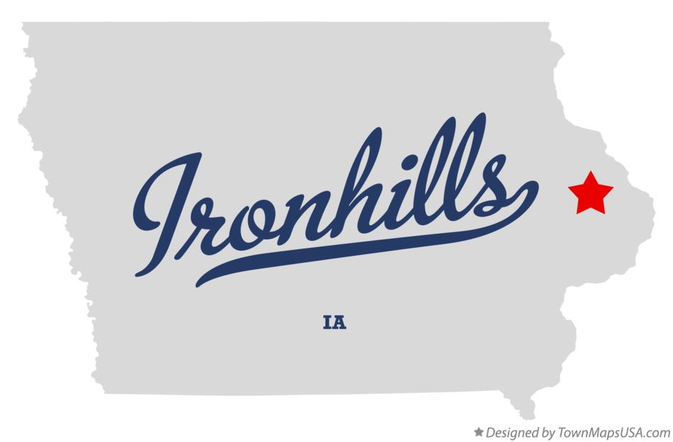 Map of Ironhills Iowa IA