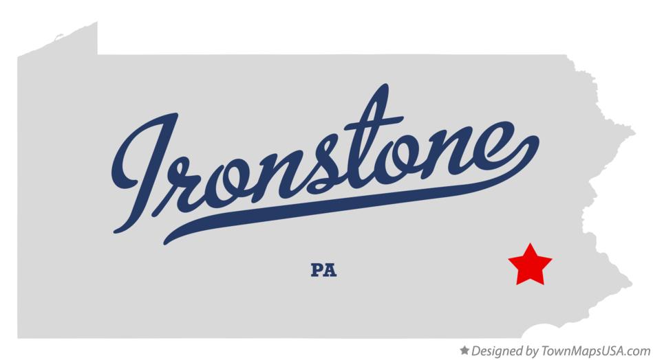 Map of Ironstone Pennsylvania PA