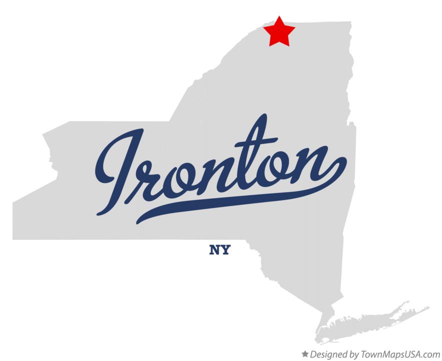 Map of Ironton New York NY