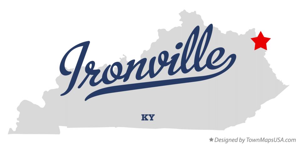 Map of Ironville Kentucky KY