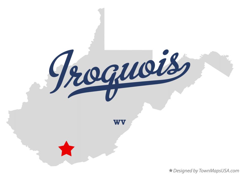 Map of Iroquois West Virginia WV