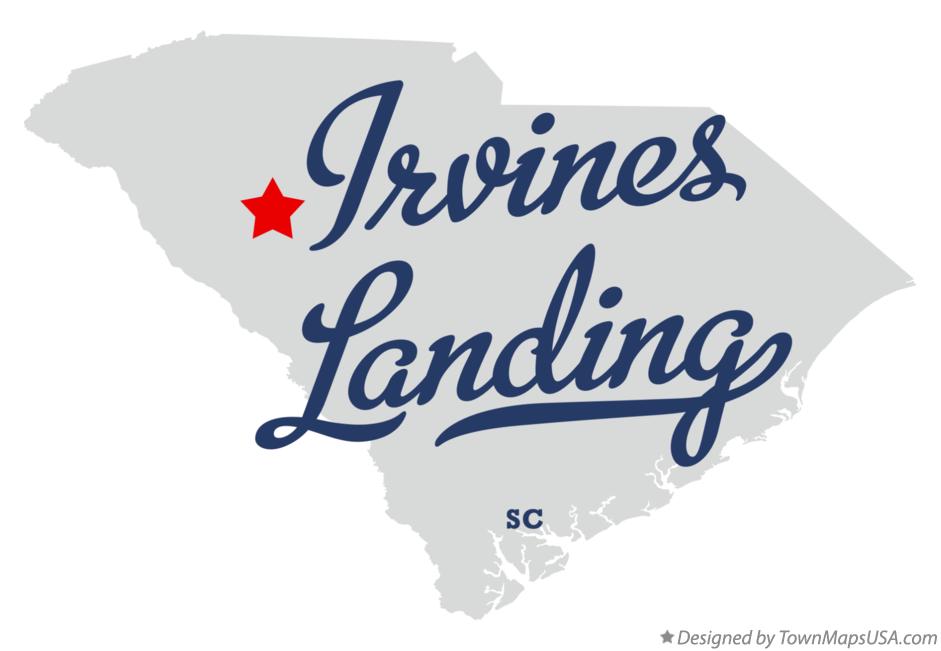 Map of Irvines Landing South Carolina SC