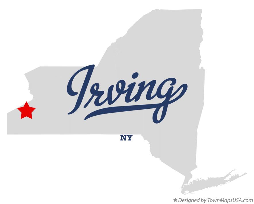 Map of Irving New York NY