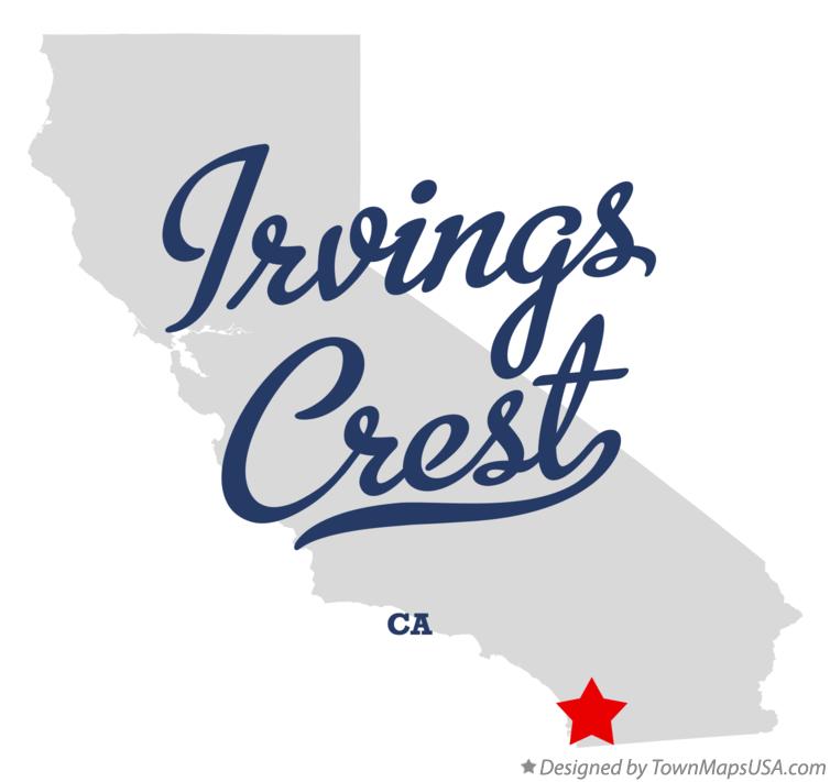 Map of Irvings Crest California CA