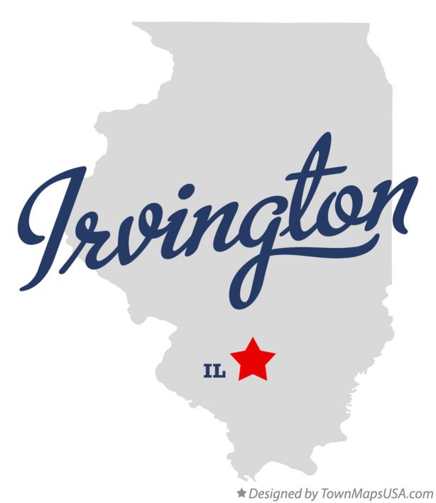 Map of Irvington Illinois IL