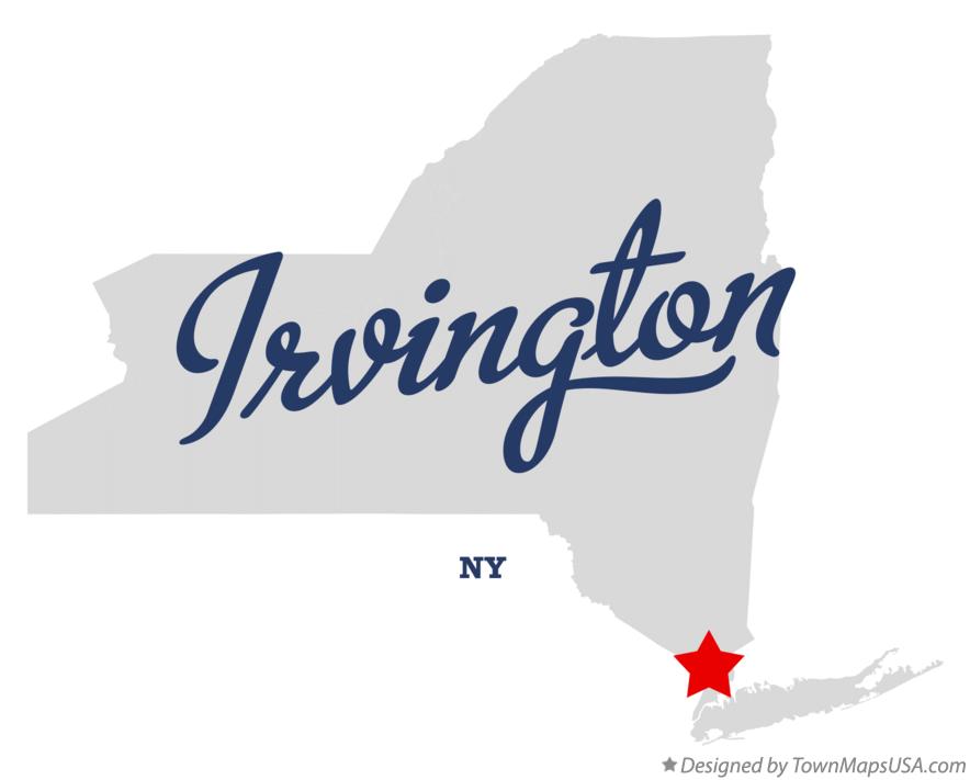 Map of Irvington New York NY