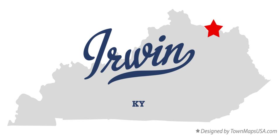 Map of Irwin Kentucky KY
