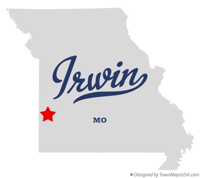 Map of Irwin Missouri MO