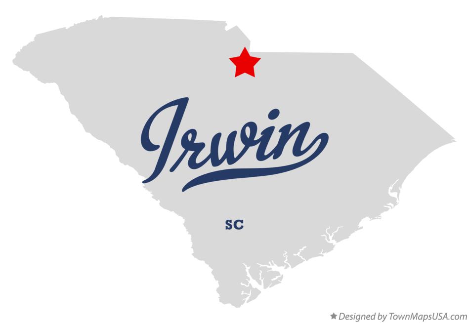 Map of Irwin South Carolina SC