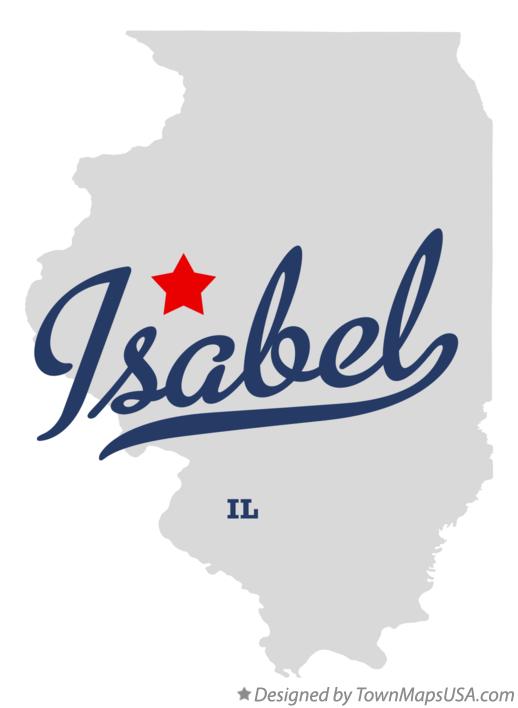 Map of Isabel Illinois IL