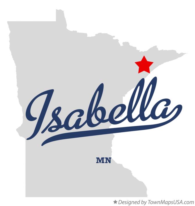 Map of Isabella Minnesota MN