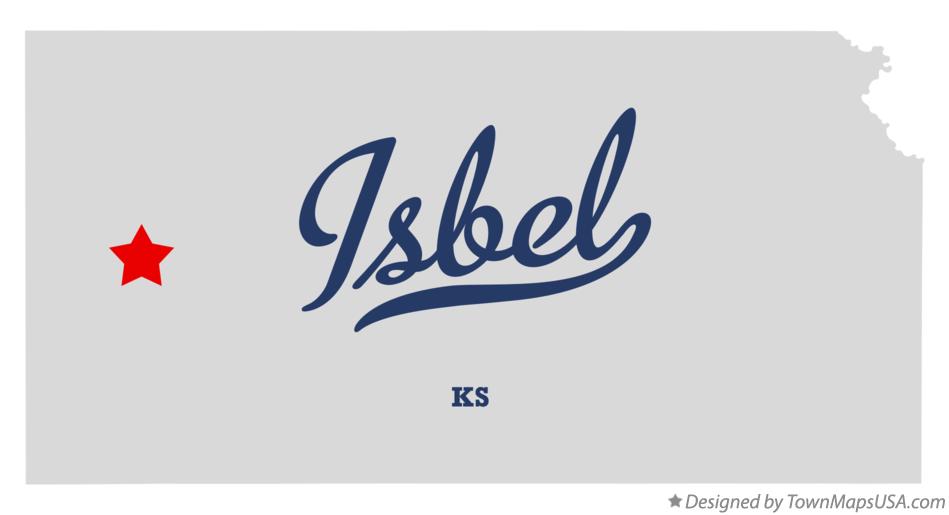 Map of Isbel Kansas KS